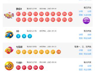 9月4日福彩中奖号码