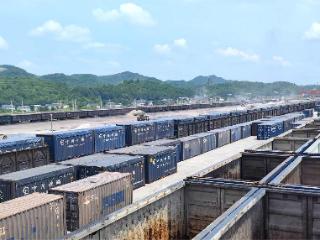 黔北物流新城专用铁路运营百天货运量突破11万余吨