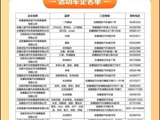 合肥瑶海发放汽车消费券 最高立减6000元