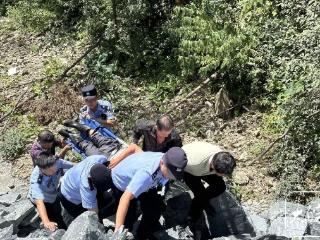 村民被马蜂蜇伤多处命悬一线 休宁警民携手救援