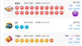 9月7日福彩中奖号码
