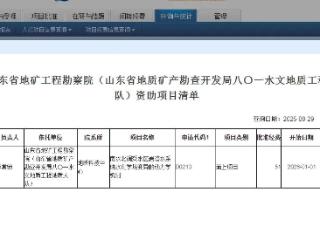 喜报！山东省地矿工程勘察院成功获批2025年国家自然科学基金项目