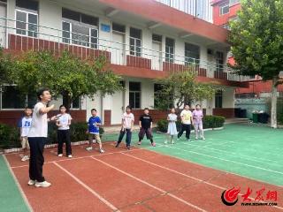 潍坊潍城青年路小学：学生体质健康测试进行中
