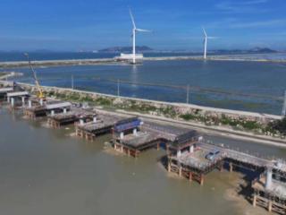 能源通道建设取得关键进展！中建港航局泉惠石化码头项目输煤栈桥桩基完成