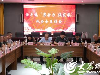 微山县西平镇召开“聚合力促发展”政金企恳谈会