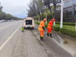 廊坊开发区公用事业管理局多措并举做好道路扬尘防控工作