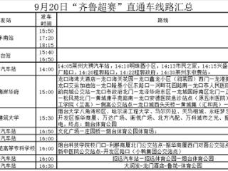 “齐鲁超赛”烟台赛区主场观赛公共交通攻略来啦，去现场观赛更方便！