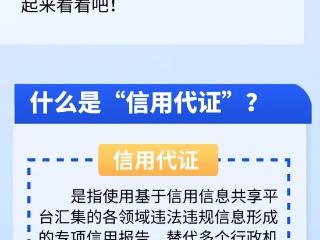 一图了解丨贵州省“信用代证”如何实施？一起来看！