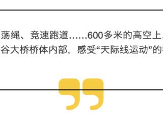 花江峡谷大桥上的“空中酷玩花园”