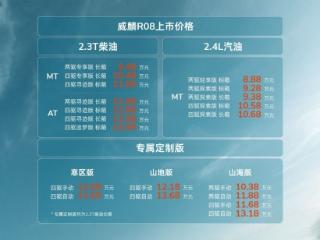 售价8.88万-14.98万，RELY威麟R08正式上市，首任车主整车终身质保劲省13万！