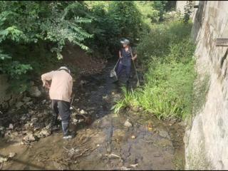 新泰市西张庄镇东张庄村：雨中守河安，清淤护民安