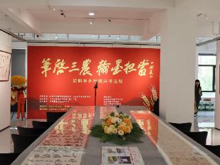 梁桐寿乡村振兴书法展在书画频道山西工作中心迎泽美术馆开幕