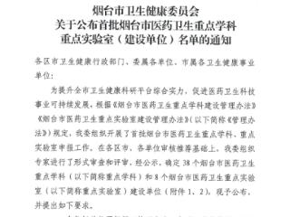 烟台业达医院普通外科学获批市级重点学科建设单位