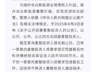 哪吒汽车关联公司破产重整案有新进展