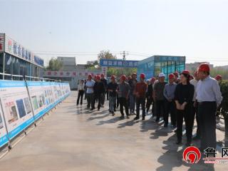 德州天元集团承建的绿城海棠映月项目迎接全市建筑施工扬尘防治技术交流活动