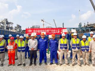 中国化学十三化建安仑柳钢项目部举行焊工技能比赛