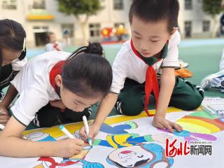 元氏县蟠龙路小学“童心向党”国庆活动精彩纷呈