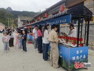 记者走基层｜阜平县骆驼湾村：“高山苹果上链接！”