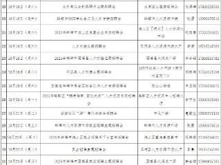 蚌埠市10月将有49场线下招聘会
