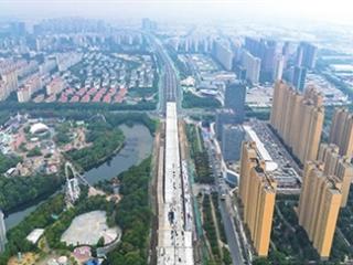 张家港高铁新城市政项目桥梁主体结构全线贯通 扫码阅读手机版