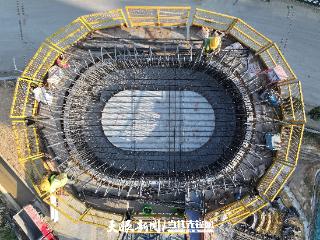 国庆期间施工“不打烊”！黄百铁路建设正酣｜大抓项目看进度