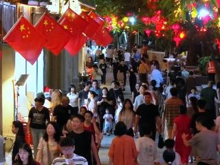 广东揭阳古城国庆开街迎客