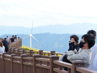 “快来韭菜坪，一起吹吹风”