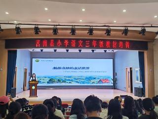 莒南县小学举行语文三年级教材培训活动