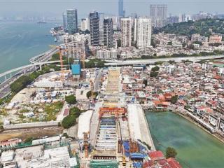 地铁3号线南延段四座车站已封顶 沙坡尾站建设提速