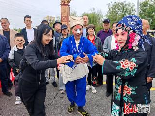 记者走基层丨廊坊市御龙河公园：炊庄高腔戏 观众过足瘾