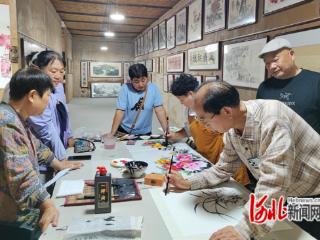 晋州市举办“促进红色旅游 书画进万家”主题书画展