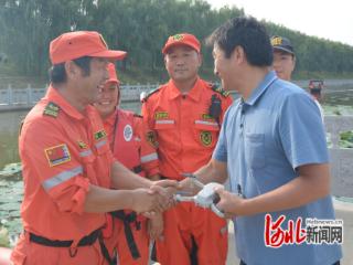 赵州桥景区：联动救援，落水无人机“完璧归赵”