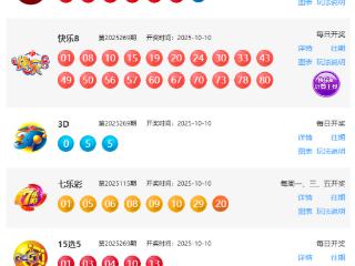 10月10日福彩中奖号码