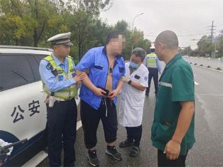 临港区大队紧急救助急症患者