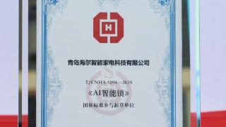 填补空白！海尔智能门锁主导的《AI智能锁》团体标准发布