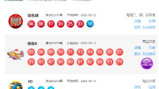 10月13日福彩中奖号码