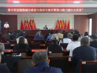 无棣县棣丰街道开展精致城市建设专题辅导报告暨第十三期“棣丰大讲堂”