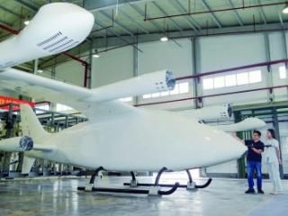 南京造！V1000倾转旋翼混动飞行器机体结构下线