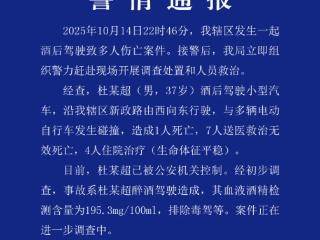 山东聊城一起酒驾致8人死亡，案件正在进一步调查中