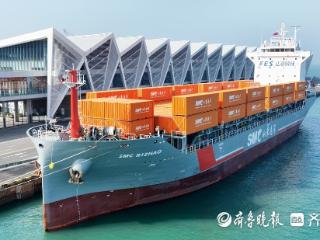 历史首条！航程仅两天！“青岛—济州”集装箱航线在山东港口首航