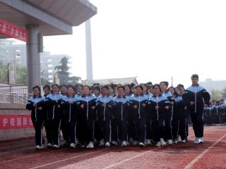 日照市莒县实验高中举行“阳光跑操”比赛
