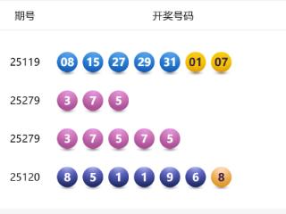 10月20日体彩中奖号码