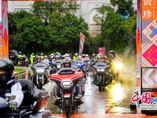 “骑”遇张家界 350余哈雷骑手上演浪漫邂逅