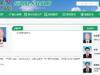 吴爱德任岳西县委书记