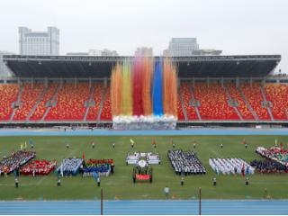 五校区近万名师生亮相 西安市八十三中教育集团首个运动会震撼开幕