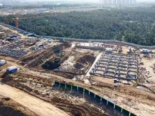 烟台理工学院高新校区建设中
