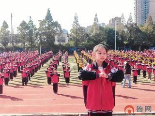 弘扬武术精神 展新时代少年风采——枣庄市市中区鑫昌路小学武术操展演活动