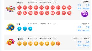 11月2日福彩中奖号码(图1)