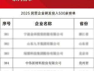 2025贵商大会丨中伟股份：将研发创新作为第一驱动力