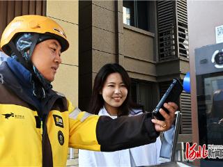 记者走基层｜小区亮“绿灯” 开门迎骑手